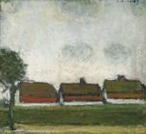 Les Trois Fermes Oil Painting by Jakob Smits