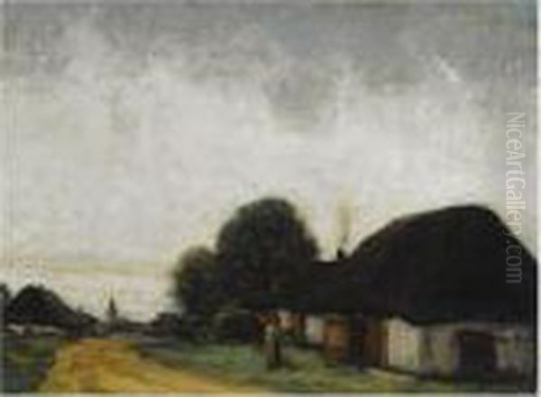 Landschap Oil Painting by Jakob Smits