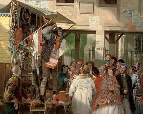 The peddler Oil Painting by English School