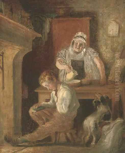 The young poet Oil Painting by English School