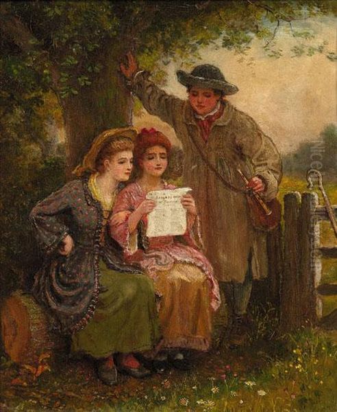 A Pastoral Ballad Oil Painting by Edward Robert Smythe