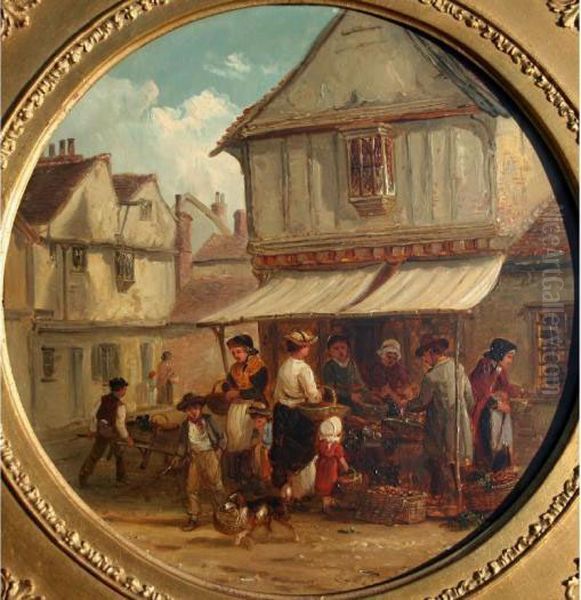 Market Day Oil Painting by Thomas Smythe