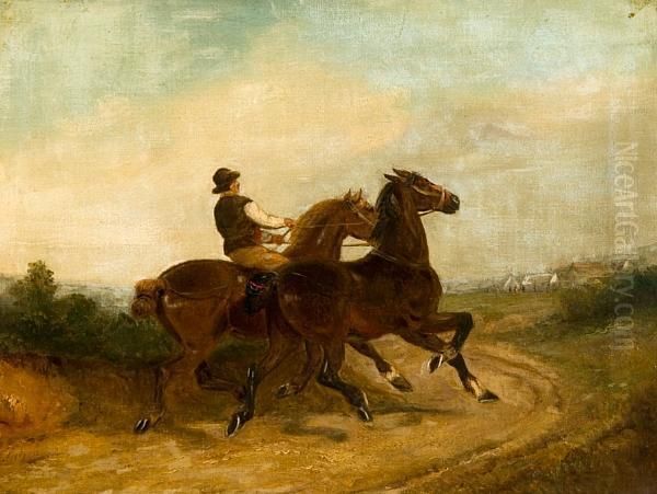 Going To The Horse Fair Oil Painting by Thomas Smythe