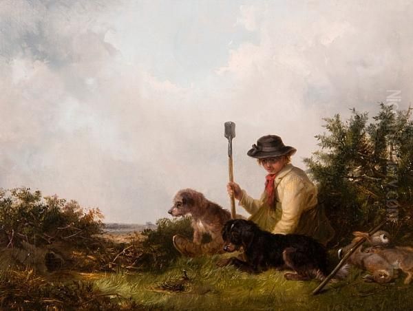 The Rabbit Catchers Oil Painting by Thomas Smythe