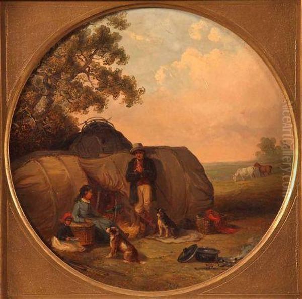 The Encampment Oil Painting by Thomas Smythe