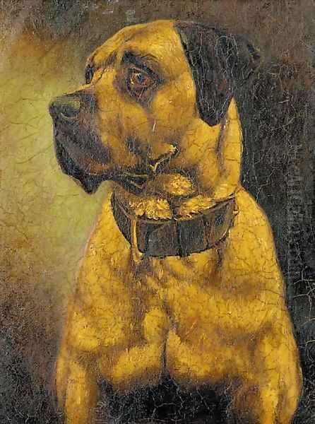 A boxer Oil Painting by English School