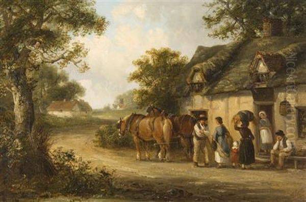 The Afternoon Gossip Oil Painting by Thomas Smythe