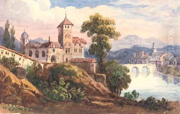 A church Oil Painting by English School