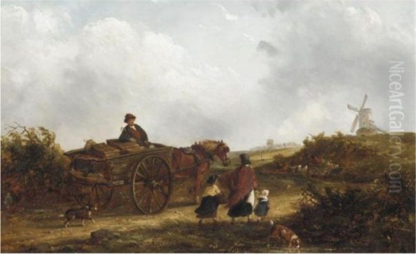 Going To Market Oil Painting by Thomas Smythe