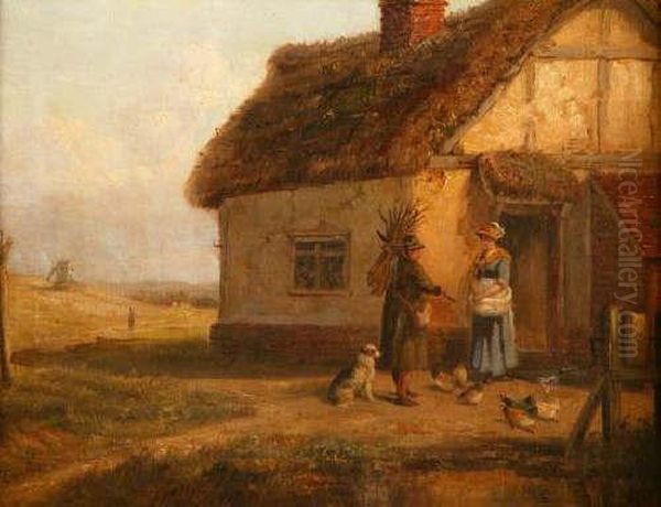 The Brushwood Seller Oil Painting by Thomas Smythe