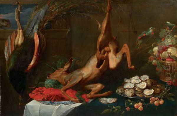 Nature Morte Au Chevreuil Oil Painting by Frans Snyders