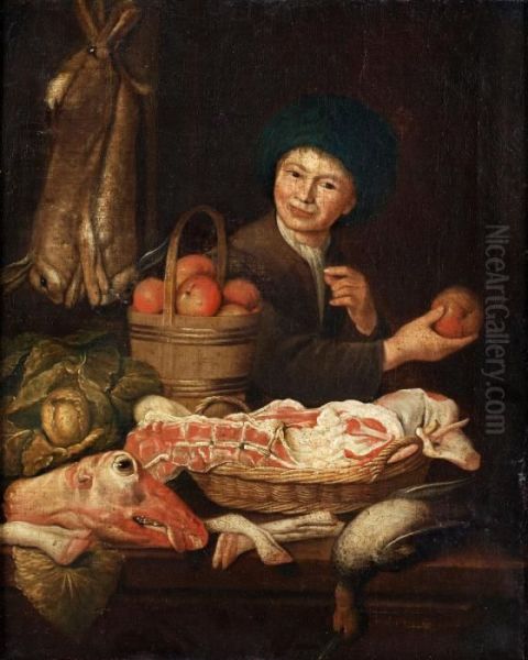 At The Food Market Oil Painting by Frans Snyders