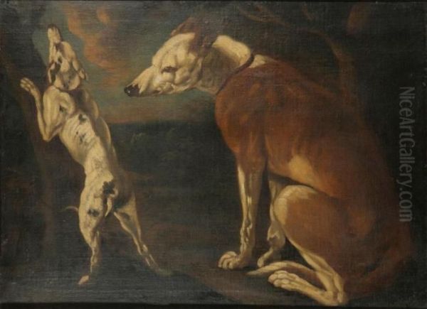 Two Dogs Oil Painting by Frans Snyders