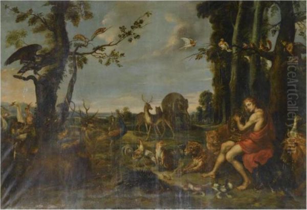 Orpheus Charming The Animals Oil Painting by Frans Snyders