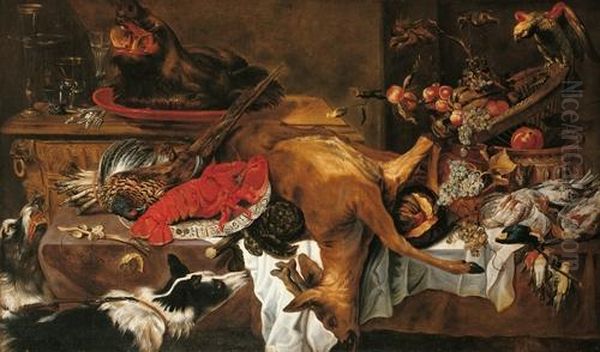 Natura Morta Con Cacciagione Oil Painting by Frans Snyders