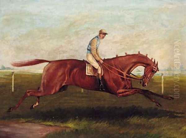 At Full Gallop Oil Painting by English School