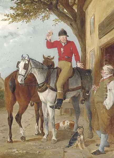 At the tavern Oil Painting by English School