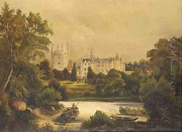 Balmoral Castle Oil Painting by English School