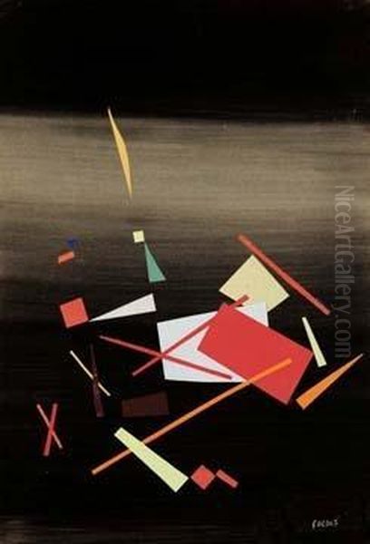 Composizione - (1949) Oil Painting by Atanasio Soldati