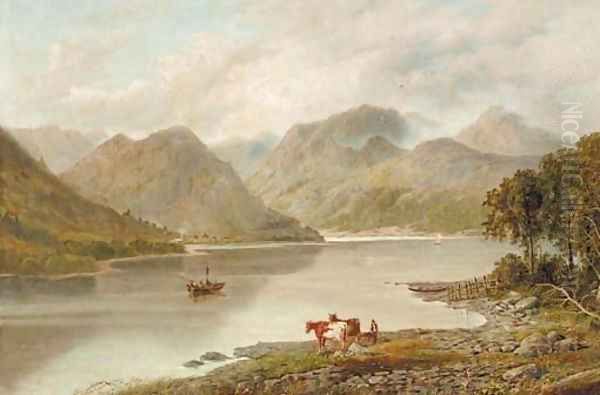 Crummock Water, Cumbria Oil Painting by English School