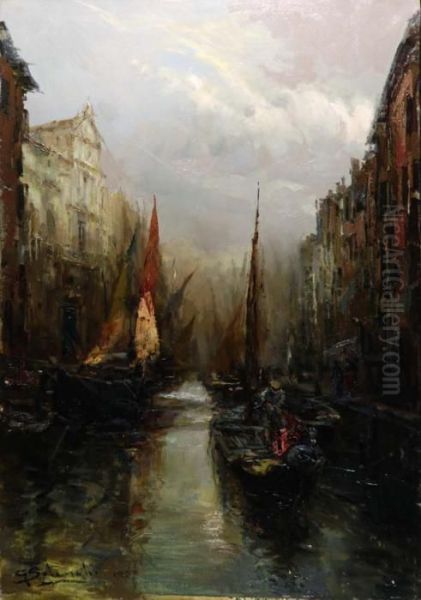 Venezia Oil Painting by Giuseppe Solenghi