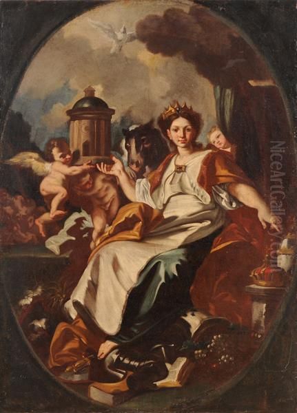 Allegoria Oil Painting by Francesco Solimena