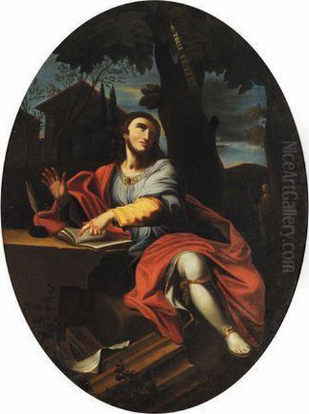 Sant agostino In Meditazione Oil Painting by Francesco Solimena