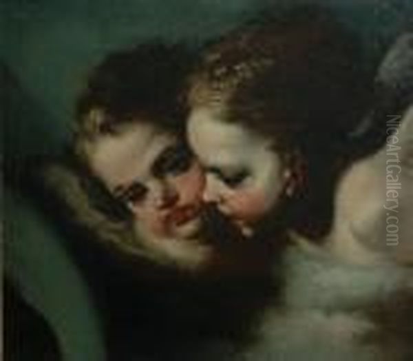 Flying Putti Oil Painting by Francesco Solimena