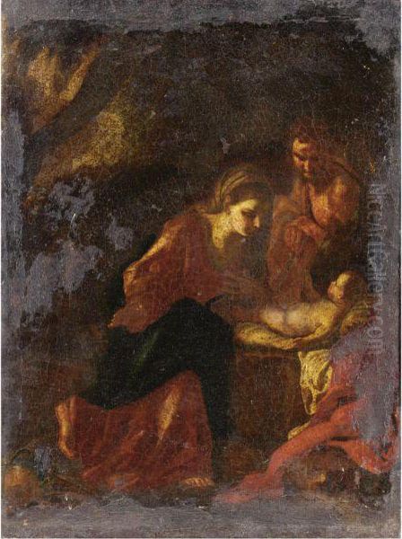 Sacra Famiglia Oil Painting by Francesco Solimena