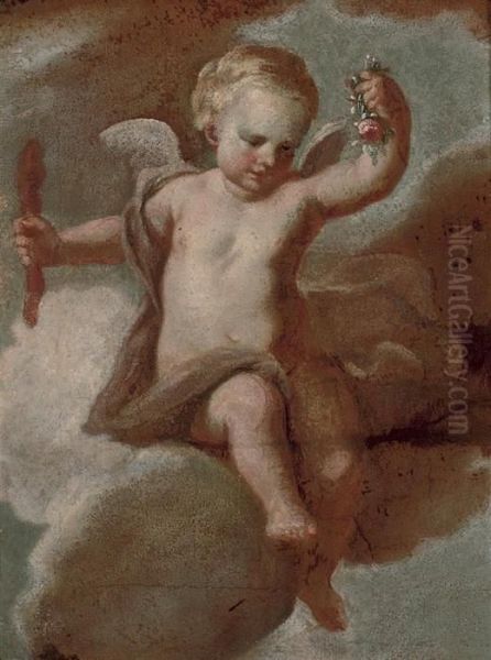 Cupid: A Fragment Oil Painting by Francesco Solimena