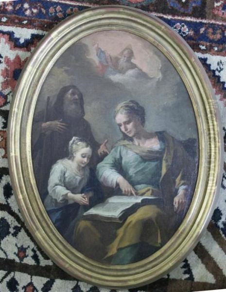 St Anne Agnews Oil Painting by Francesco Solimena