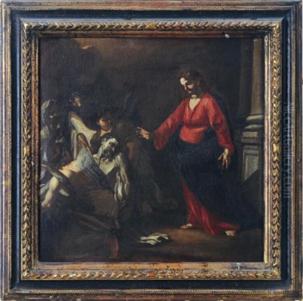 Raising Of Lazarus Oil Painting by Francesco Solimena