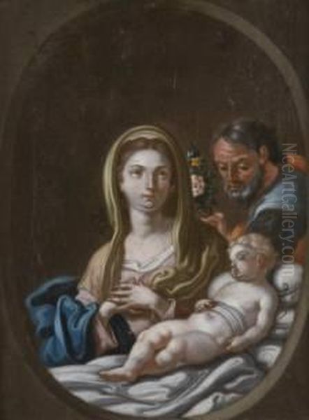 Sacra Famiglia Oil Painting by Francesco Solimena