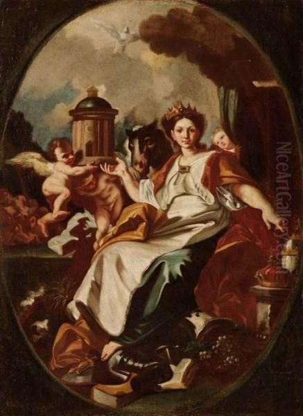 Allegoria Dell'europa Oil Painting by Francesco Solimena