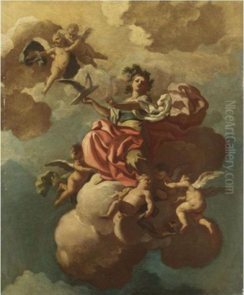 La Pace Oil Painting by Francesco Solimena