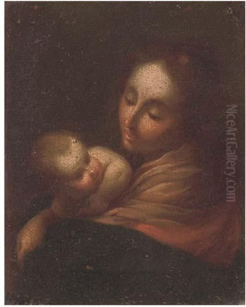 The Madonna And Child Oil Painting by Francesco Solimena