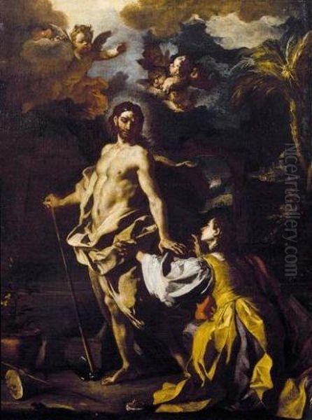 Noli Me Tangere Oil Painting by Francesco Solimena