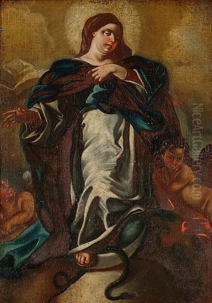 The Immaculate Conception Oil Painting by Francesco Solimena