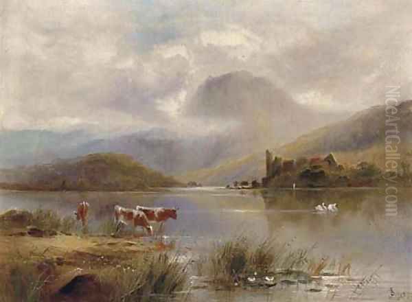 Loch Catrine Oil Painting by English School