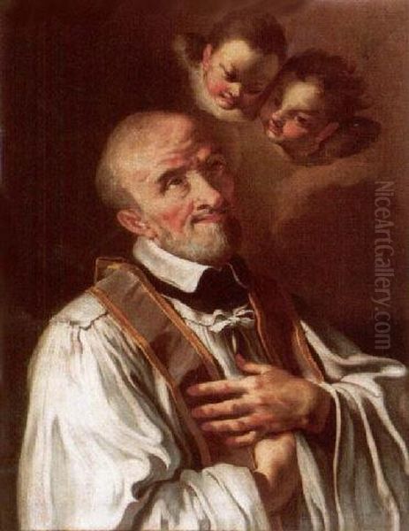 Saint Ignatius Loyola Oil Painting by Francesco Solimena