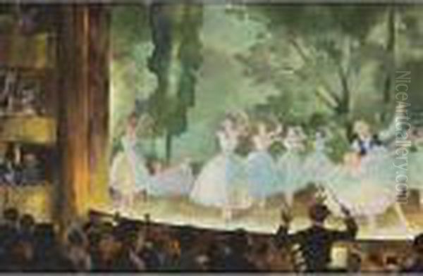 Les Sylphides Oil Painting by Konstantin Andreevic Somov