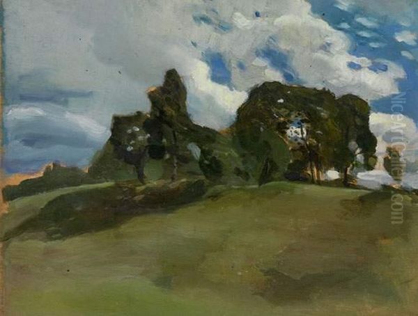 Landscape Oil Painting by Konstantin Andreevic Somov