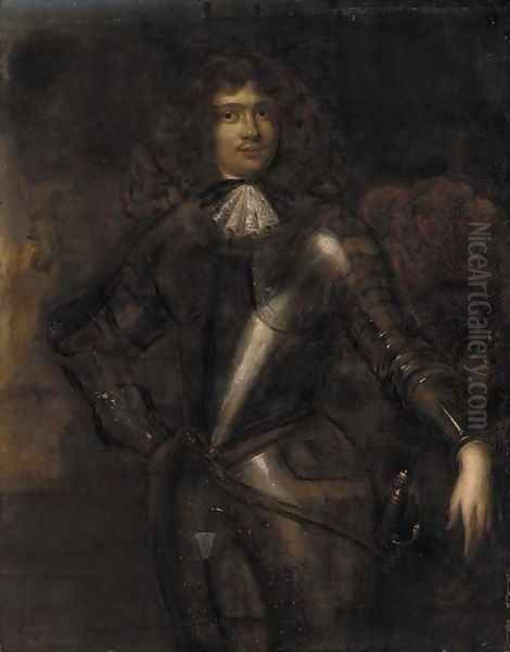 Portrait of a gentleman, previously identified as Prince Rupert Oil Painting by English School