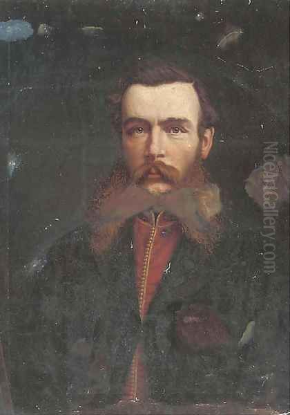 Portrait of an officer Oil Painting by English School