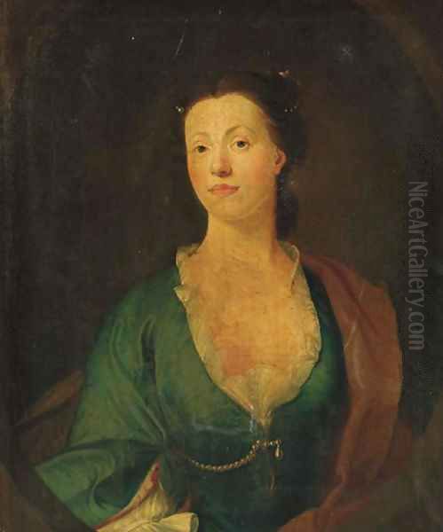 Portrait of Anne Lancelot Oil Painting by English School