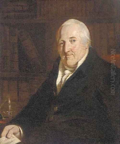 Portrait of George Brooks Oil Painting by English School