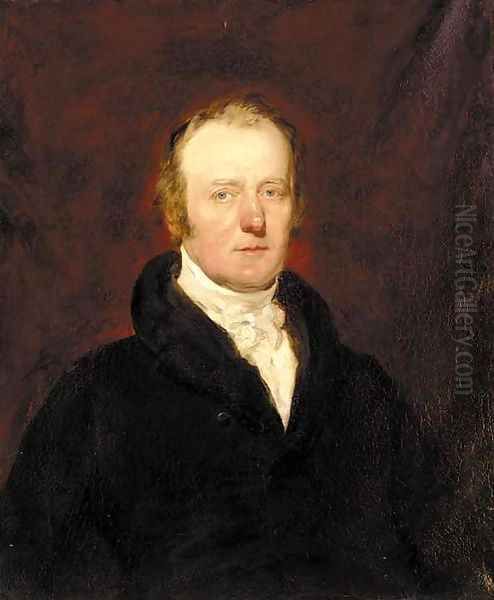 Portrait of John Justice Soulham (1774-1862) Oil Painting by English School