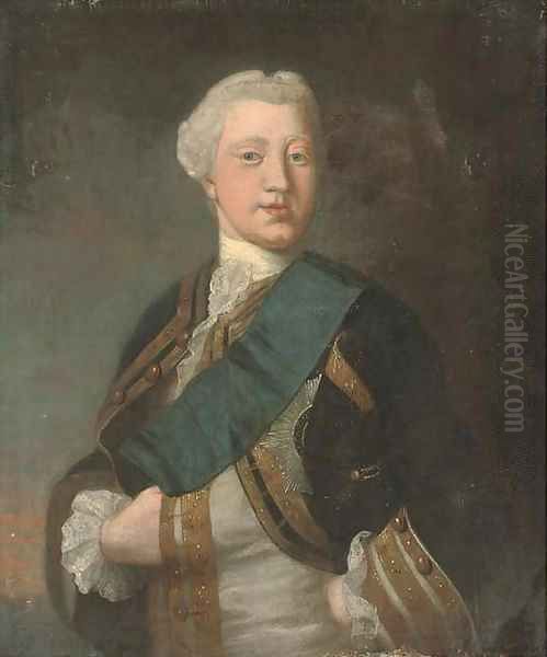 Portrait of King George III Oil Painting by English School