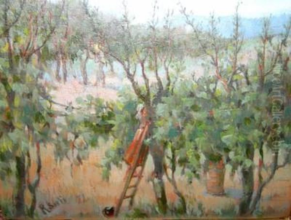 Vendemmia Oil Painting by Raffaelo Sorbi