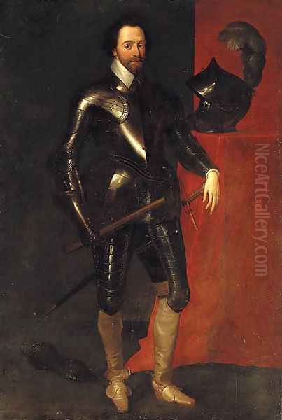 Portrait of Sir Charles Harbord Oil Painting by English School